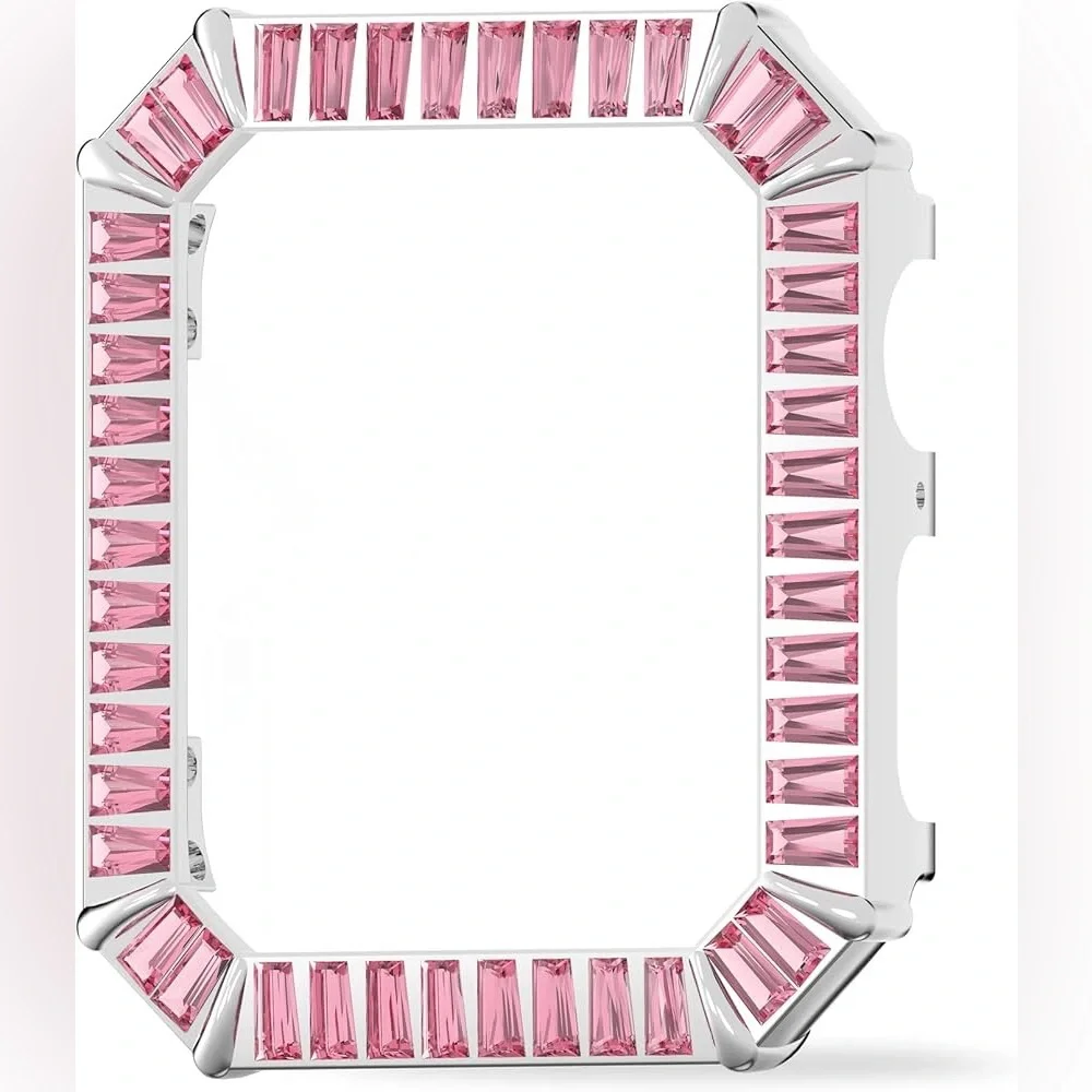 Swarovski Apple Watch 40mm Face, Pink Swarovski Crystals